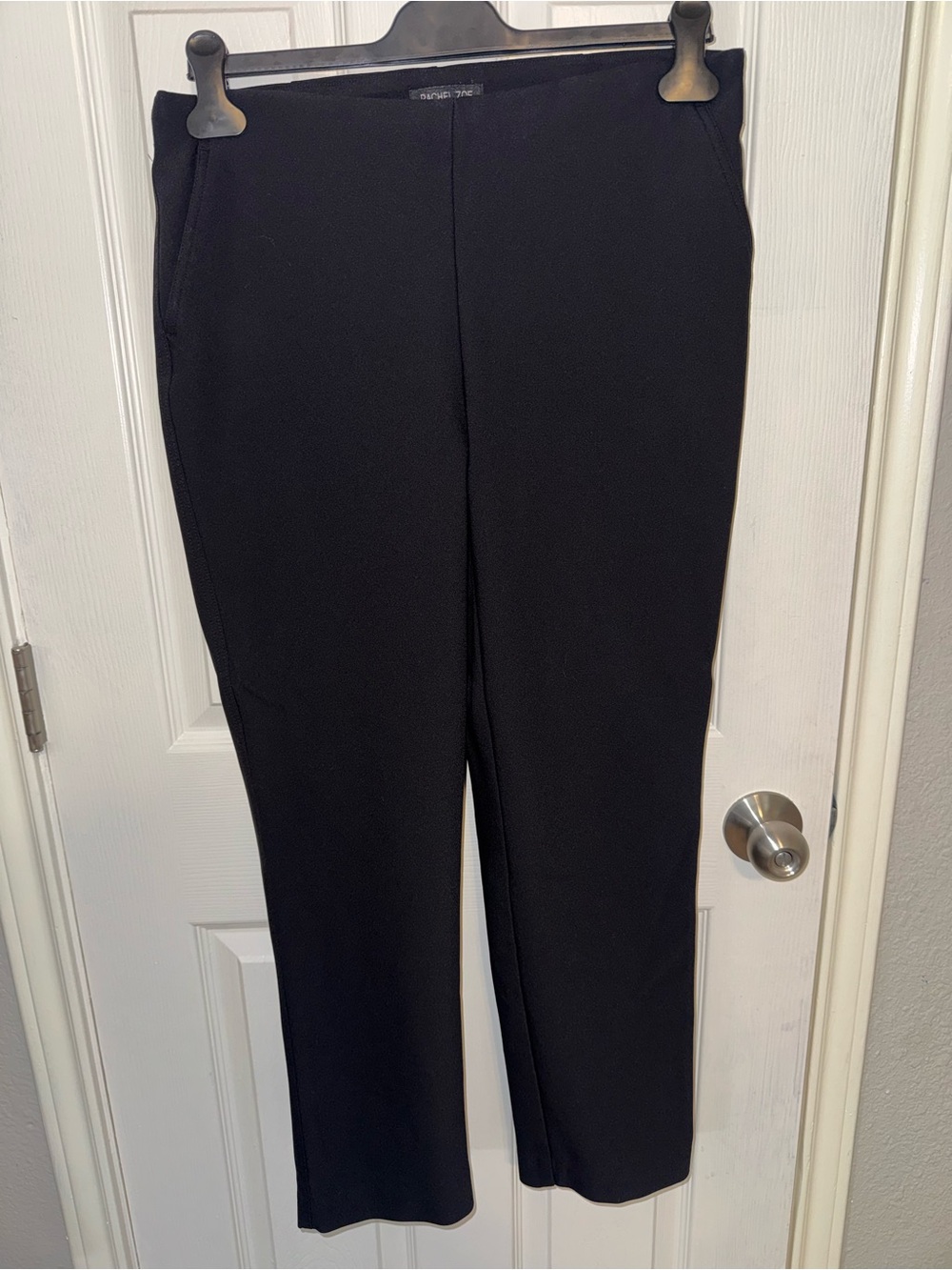 Rachel Zoe Black Cropped Ponte Pull-On Pants